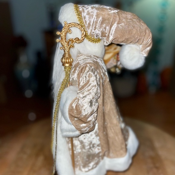 Santa Clause Golden Elegant Christmas Old St. Nick - Picture 6 of 8